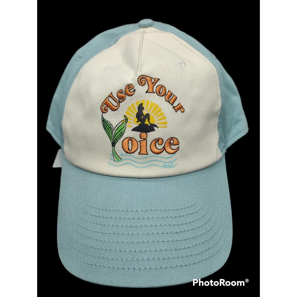 NEW! 2022 Disney Parks x Junk Food Ariel Little Mermaid Use Your Voice Adult Hat